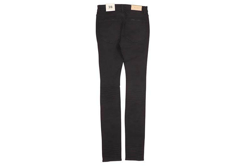 mnml X201 RHINESTONE SKINNY DENIM (D837-BLK:BLACK)