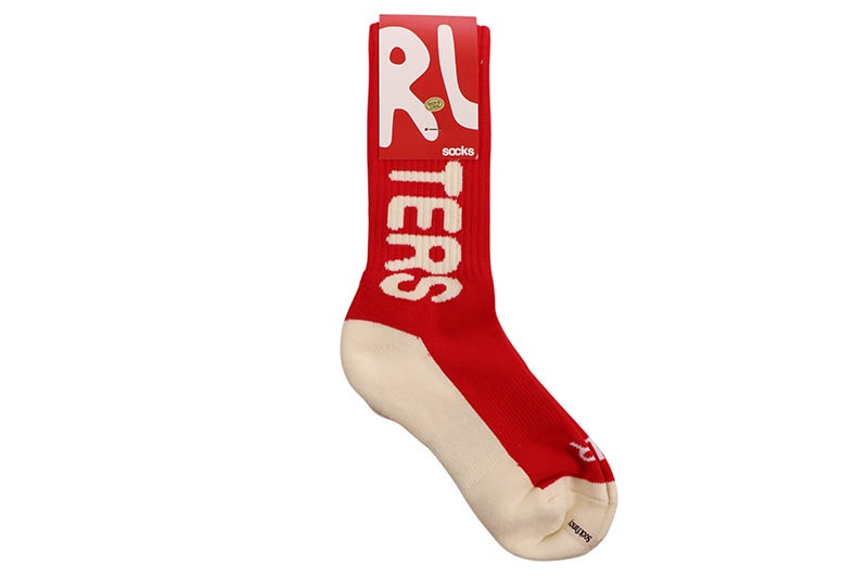 RED LETTERS JUST RED LETTERS SOCKS
