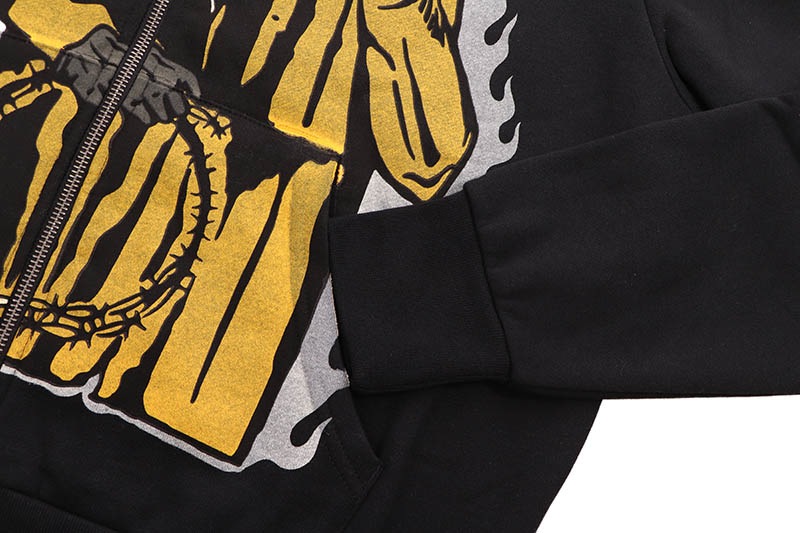 COOKIES MUERTE RODEO FULL ZIP HOODIE (BLACK) CM253HFC03