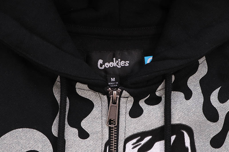 COOKIES MUERTE RODEO FULL ZIP HOODIE (BLACK) CM253HFC03