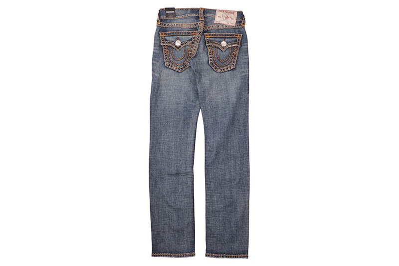 TRUE RELIGION RICKY SUPER T FLAP STRAIGHT JEAN 34