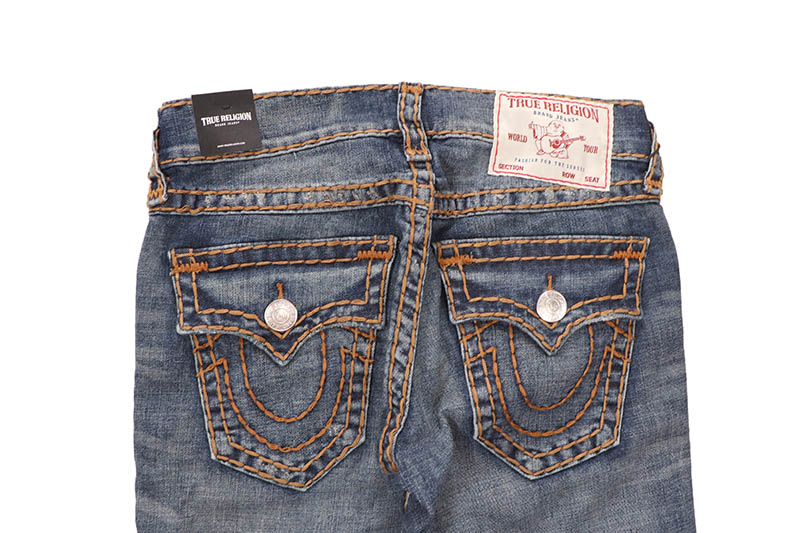 TRUE RELIGION RICKY SUPER T FLAP STRAIGHT JEAN 34