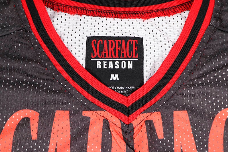 REASON CLOTHING SCARFACE BASEBALL JERSEY (SF-63:BLACK)