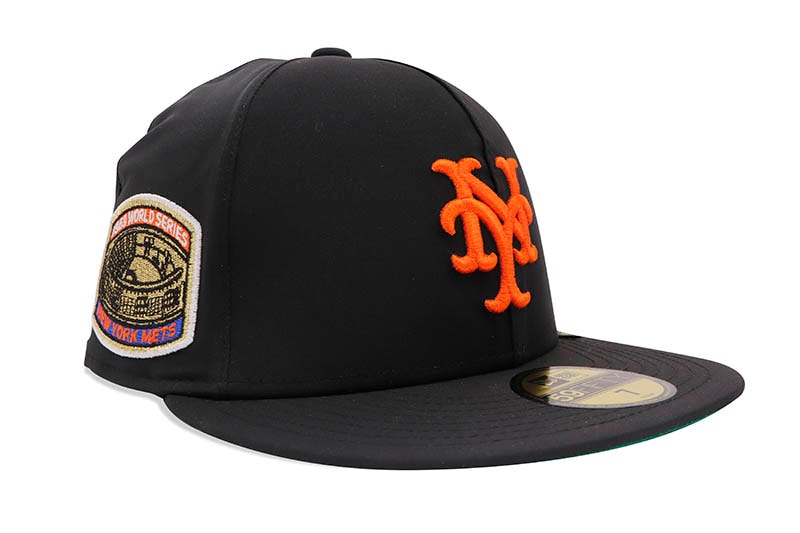 NEW ERA NEW YORK METS COOPERSTOWN 59FIFTY GORE-TEX PACLITE FITTED CAP (1969 WORLD SERIES SIDE PATCH/GREEN UNDER VISOR/BLACK) 13751136