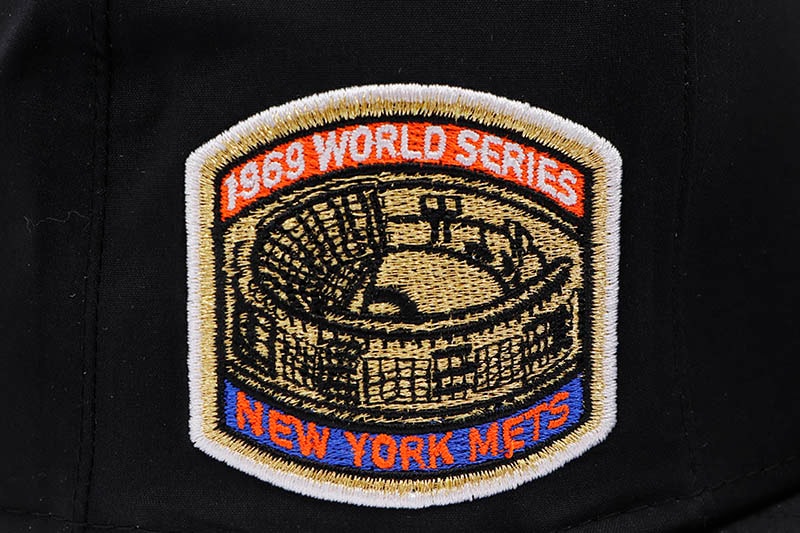 NEW ERA NEW YORK METS COOPERSTOWN 59FIFTY GORE-TEX PACLITE FITTED CAP (1969 WORLD SERIES SIDE PATCH/GREEN UNDER VISOR/BLACK) 13751136