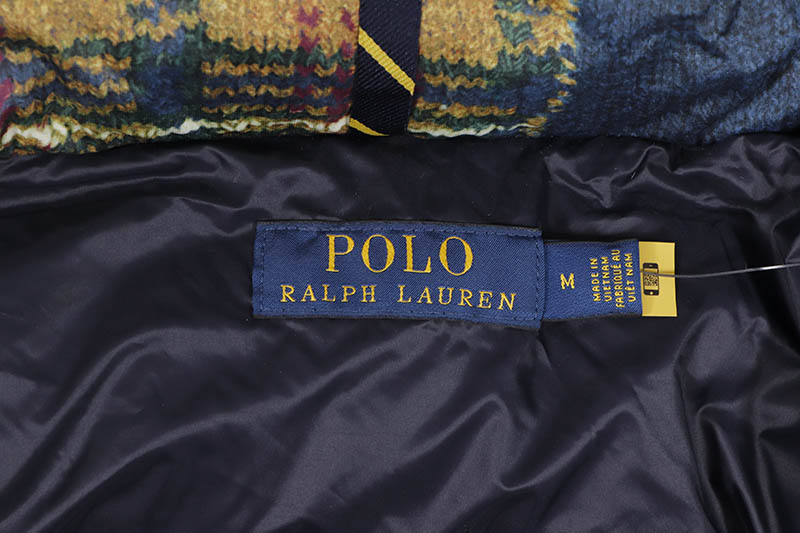 POLO RALPH LAUREN WATER REPELLENT PATCHWORK DOWN JACKET (MULTI)