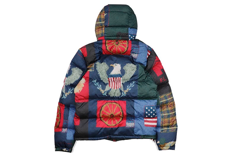 POLO RALPH LAUREN WATER REPELLENT PATCHWORK DOWN JACKET (MULTI)