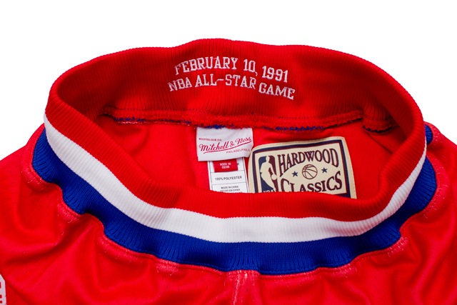 MITCHELL & NESS AUTHENTIC SHORTS (NBA ALL-STAR WEST/1991/RED)