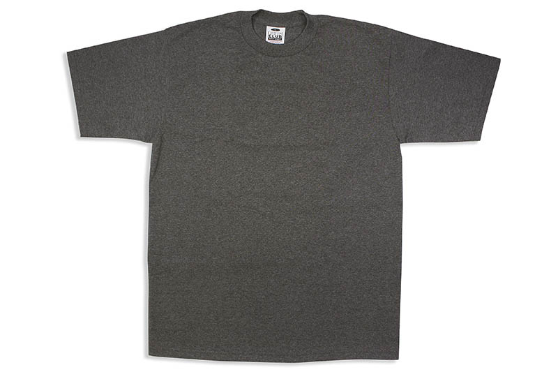 PRO CLUB HEAVYWEIGHT COTTON SHORT SLEEVE CREW NECK T-SHIRT (CHARCOAL) 101