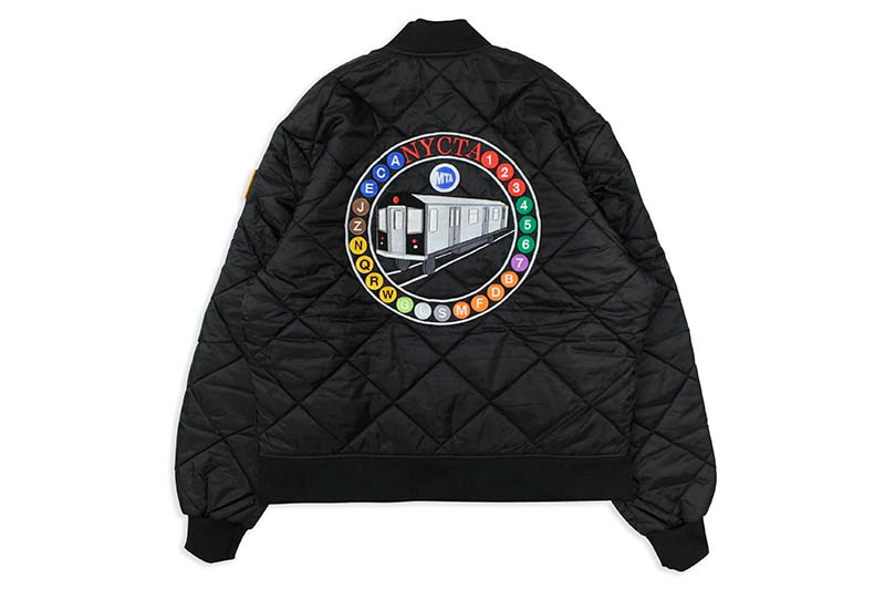 MTA DIAMOND QUILTED NYLON JACKET (BLACK)