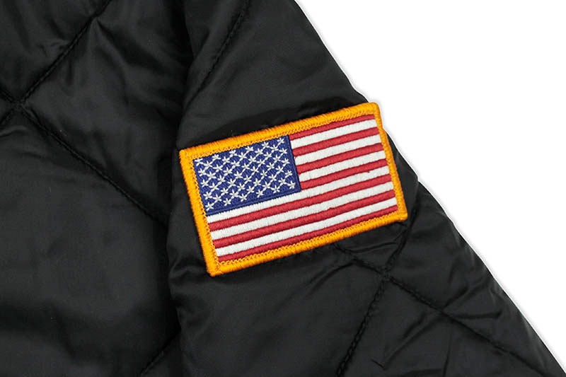 MTA DIAMOND QUILTED NYLON JACKET (BLACK)