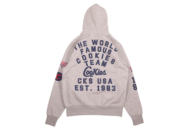 COOKIES TITLE FIGHT FULL ZIP HOODIE (ASH HEATHER) CM253HFC11