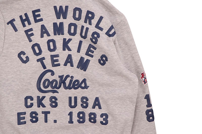 COOKIES TITLE FIGHT FULL ZIP HOODIE (ASH HEATHER) CM253HFC11