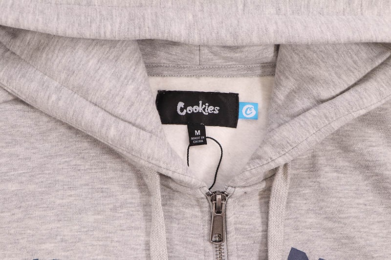 COOKIES TITLE FIGHT FULL ZIP HOODIE (ASH HEATHER) CM253HFC11