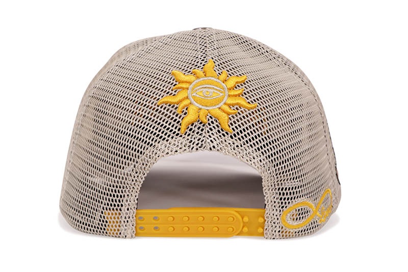 GODSPEED GS FOREVER TRUCKER HAT (BONE/YELLOW/NAVY)