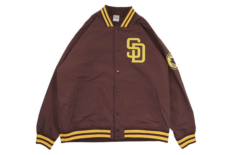 FANATICS SAN DIEGO PADRES MLB STANDARD LOGO JACKET (ML2325FW0001:BROWN)