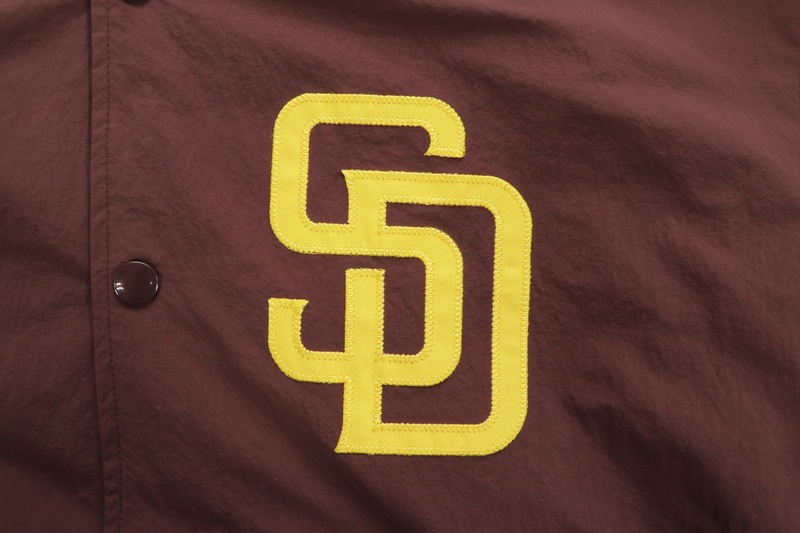 FANATICS SAN DIEGO PADRES MLB STANDARD LOGO JACKET (ML2325FW0001:BROWN)