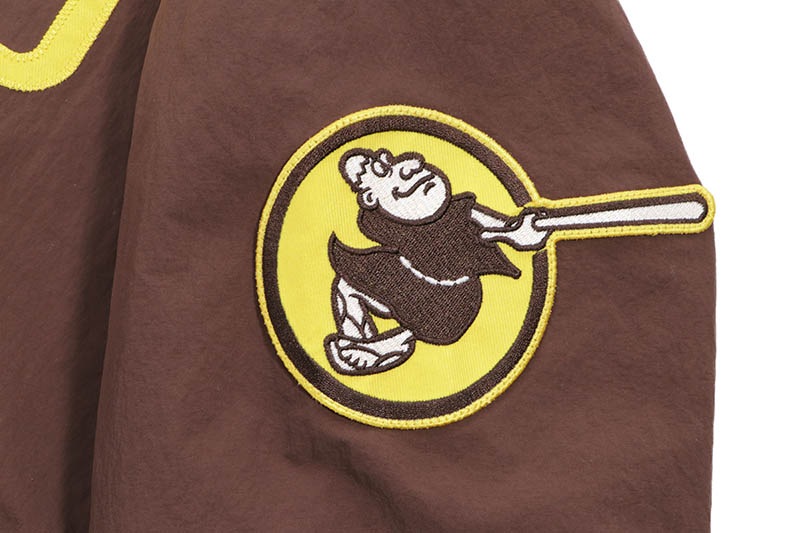 FANATICS SAN DIEGO PADRES MLB STANDARD LOGO JACKET (ML2325FW0001:BROWN)