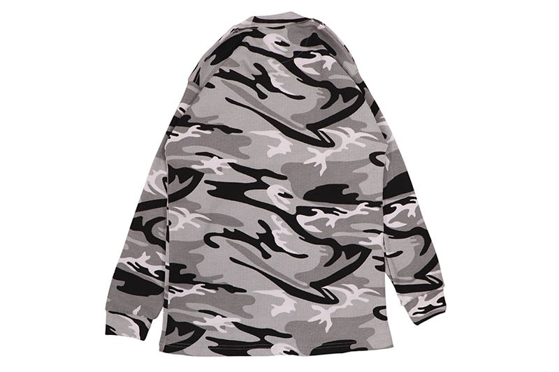 PRO CLUB HEAVYWEIGHT COTTON LONG SLEEVE THERMAL TOP (CITY CAMO V2) 115