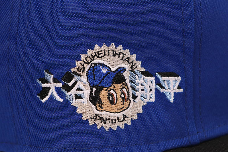 NEW ERA LOS ANGELES DODGERS STAR 9FIFTY SNAPBACK CAP (SHOHEI OHTANI JPN TO LA SIDE PATCH/GREY UNDER VISOR/ROYAL BLUE BLACK)