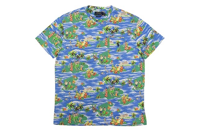 POLO RALPH LAUREN CLASSIC FIT GRAPHIC TEE (710746840004:MINI ISLAND MULTI)