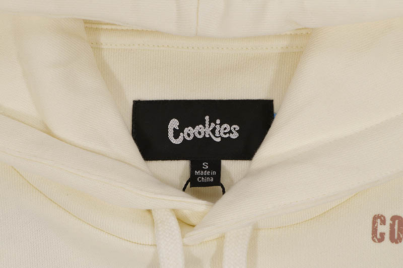 COOKIES WORKWEAR FRENCH TERRY PULLOVER HOODIE (OFF WHITE) CM243HFC12