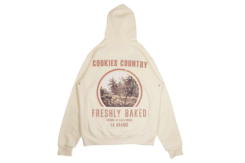 COOKIES WORKWEAR FRENCH TERRY PULLOVER HOODIE (OFF WHITE) CM243HFC12