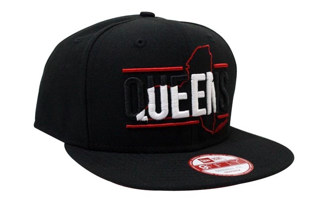 NEW ERA 5BOROUGH QUEENS SNAPBACK CAP(BLACK×WHITE×RED) | CAP SALE