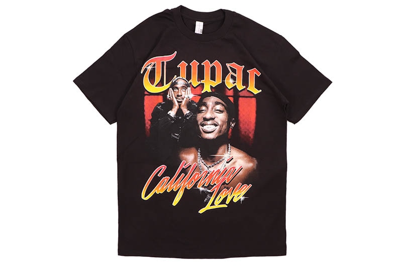 HOUSE OF TEES TUPAC CALIFORNIA LOVE GRAPHIC T-SHIRT (BLACK)