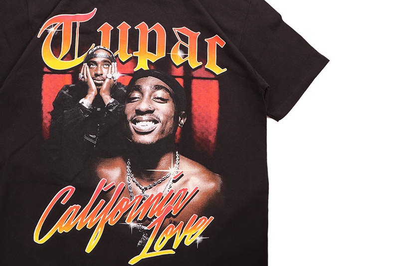 HOUSE OF TEES TUPAC CALIFORNIA LOVE GRAPHIC T-SHIRT (BLACK)