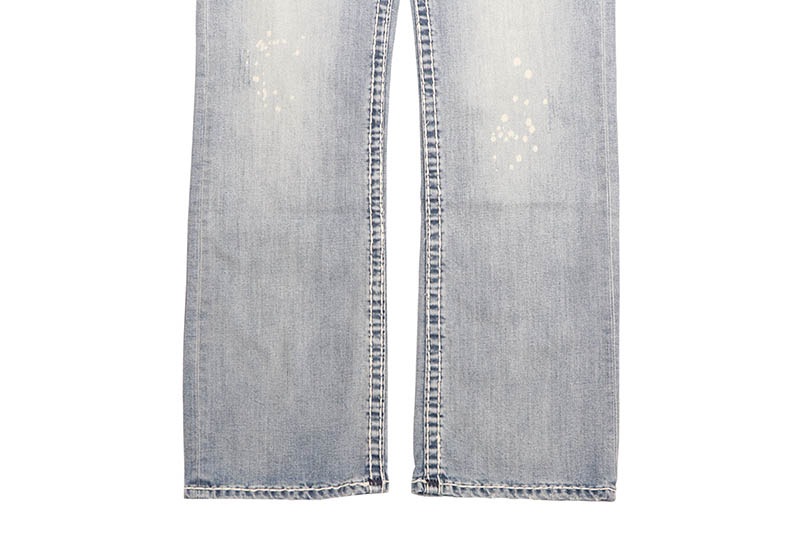 TRUE RELIGION BILLY EMBROIDERED SUPER T BOOTCUT JEAN 34" (110777:SCUFF TOE INDIGO LIGHT WASH)