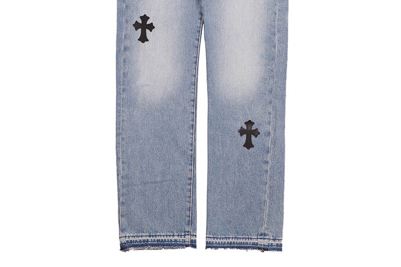 ADVANCE CROSS PATCH CUSTOM LEVI'S 501 ORIGINAL FIT JEANS (LT BLUE WASH) ARS-3865