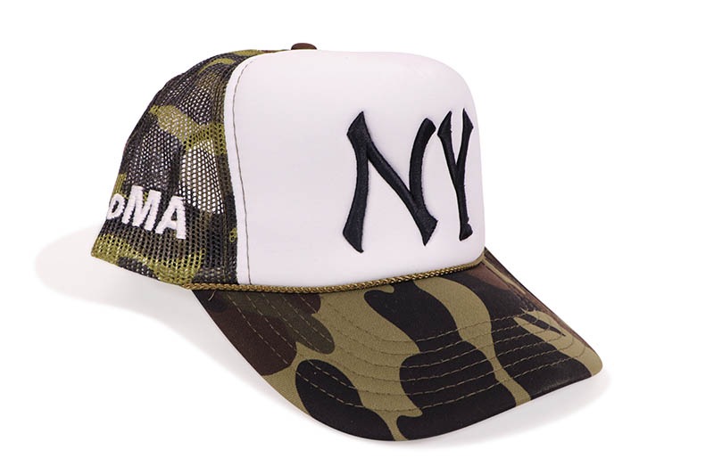 oMA STUDIOS NY TRUCKER HAT (CAMO/WHT)