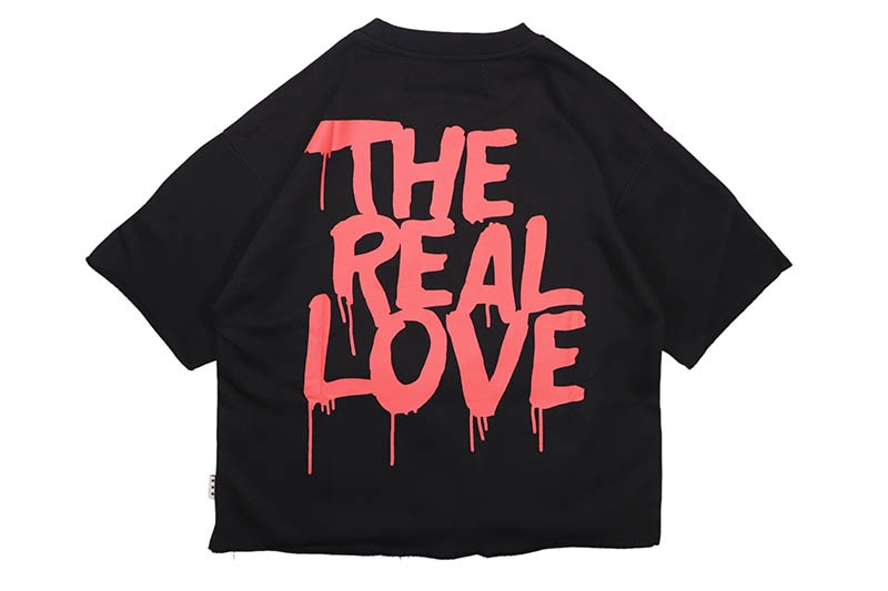 BKYS LOVE HOLIC FRENCH TERRY CROPPED TEE (T1520:BLACK) | Brand,OTR