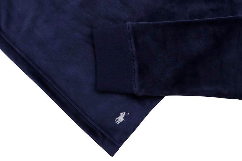 POLO RALPH LAUREN PLUSH VELOUR SLEEP SHIRT (PP32RL-MBQ:AVIATOR NAVY)