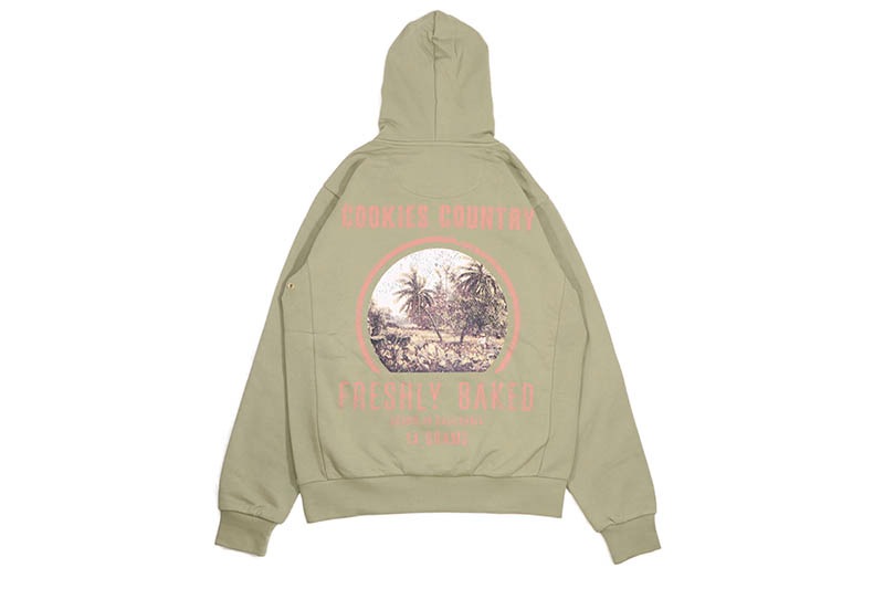 COOKIES WORKWEAR FRENCH TERRY PULLOVER HOODIE (OLIVE) CM243HFC12