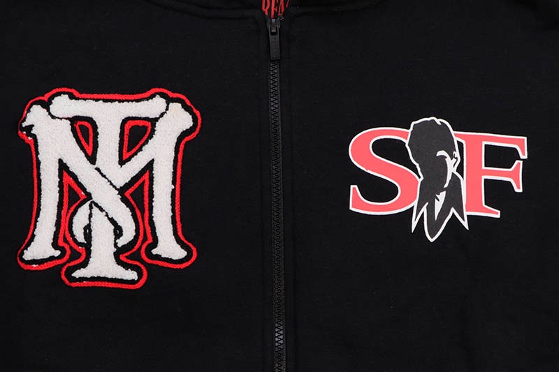 REASON CLOTHING SCARFACE RESPECT FULL ZIP HOODIE (SF-97:BLACK)