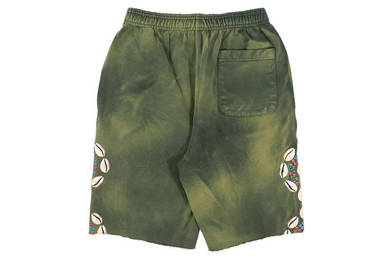 BARRIERS FORT GREEN SWEAT SHORTS