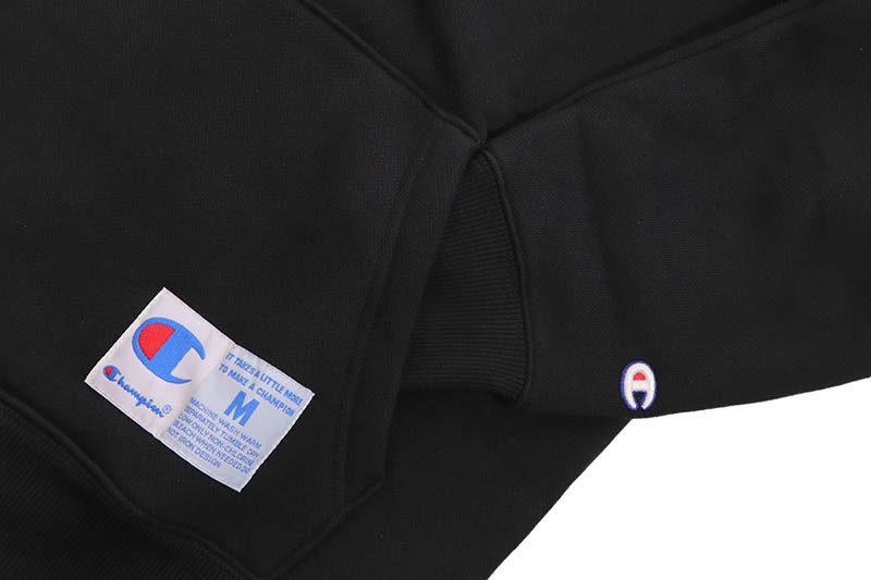 CHAMPION ACTION STYLE HOODED SWEATSHIRT (C3-Y135-090:BLACK)