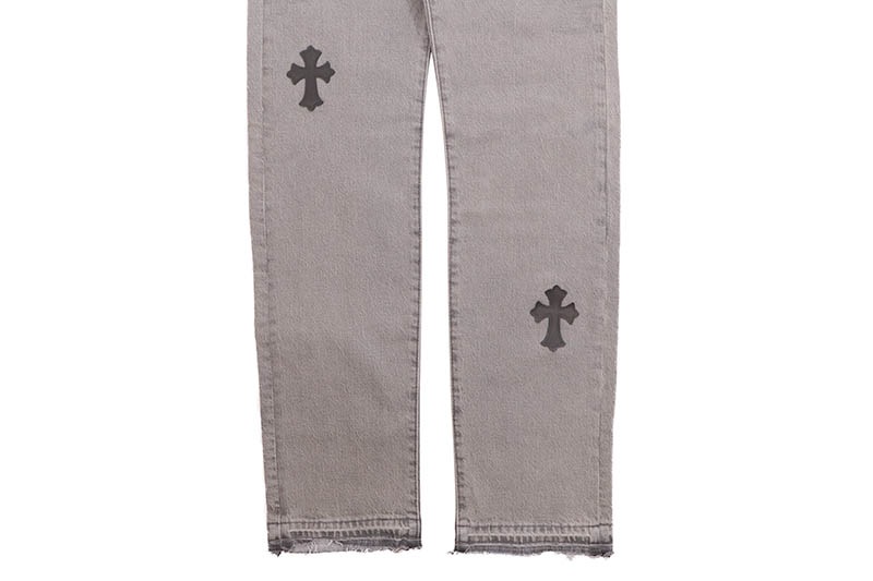 ADVANCE CROSS PATCH CUSTOM LEVI'S 501 ORIGINAL FIT JEANS (GRAY WASH) ARS-3865