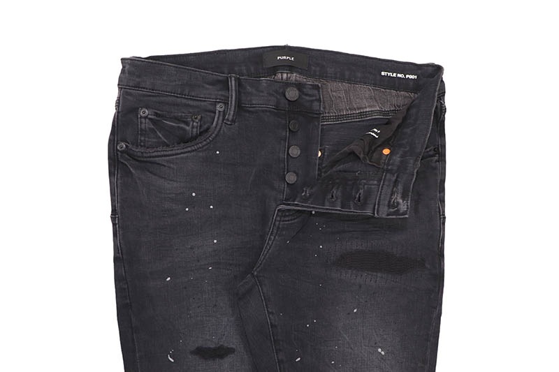 PURPLE BRAND LOW RISE SKINNY JEAN (P001-CRPR524:REFLECTIVE PAINT