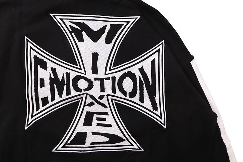 MIXED EMOTION BLACK QUARTER ZIP JACKET