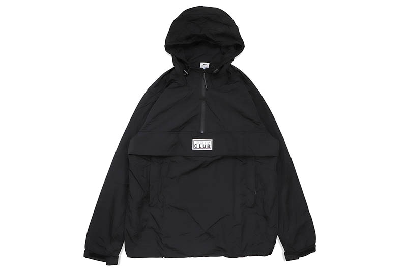PRO CLUB COMFORT METALLIC NYLON ANORAK (BLACK) 15PC0306