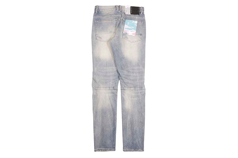 SMOKE RISE SLIM TAPERED VINTAGE WASHED JEANS (JP24101:BERGEN BLUE)