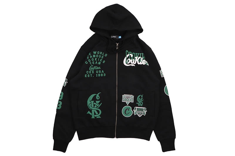 COOKIES TITLE FIGHT FULL ZIP HOODIE (BLACK) CM253HFC11