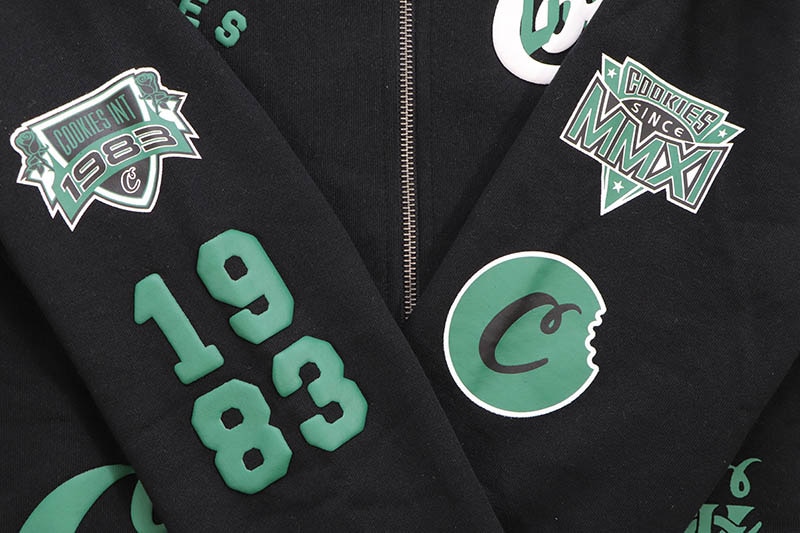 COOKIES TITLE FIGHT FULL ZIP HOODIE (BLACK) CM253HFC11