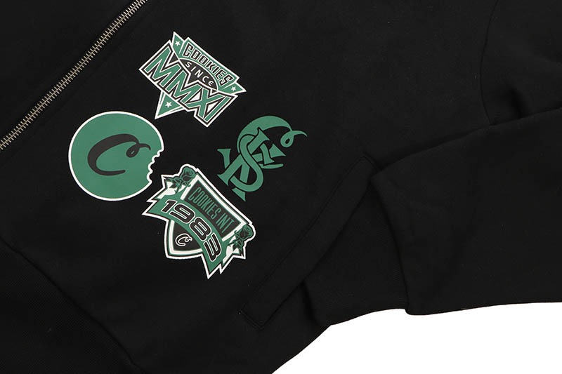 COOKIES TITLE FIGHT FULL ZIP HOODIE (BLACK) CM253HFC11
