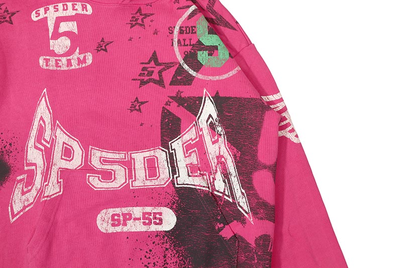 SP5DER PINK STENCIL HOODIE | Brand,S-Z,SP5DER | GROWAROUND（グロウ