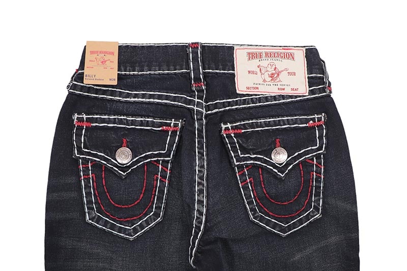 TRUE RELIGION BILLY SUPER T FLAP BOOTCUT JEAN (109658:MIDNIGHT