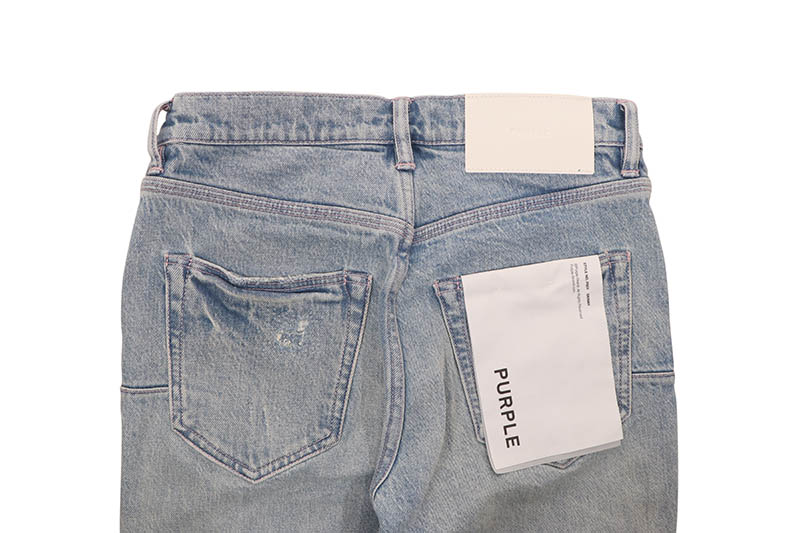 PURPLE BRAND LOW RISE SKINNY JEAN (P001-SGRP226:REPAIRS LIGHT